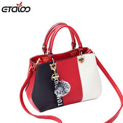 Rivet Bag PU Leather Handbag Women Messenger Shoulder Bag