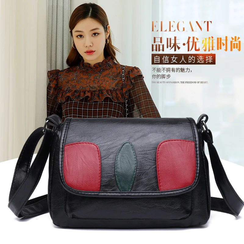 Small Soft Leather Shoulder Bag for Ladies