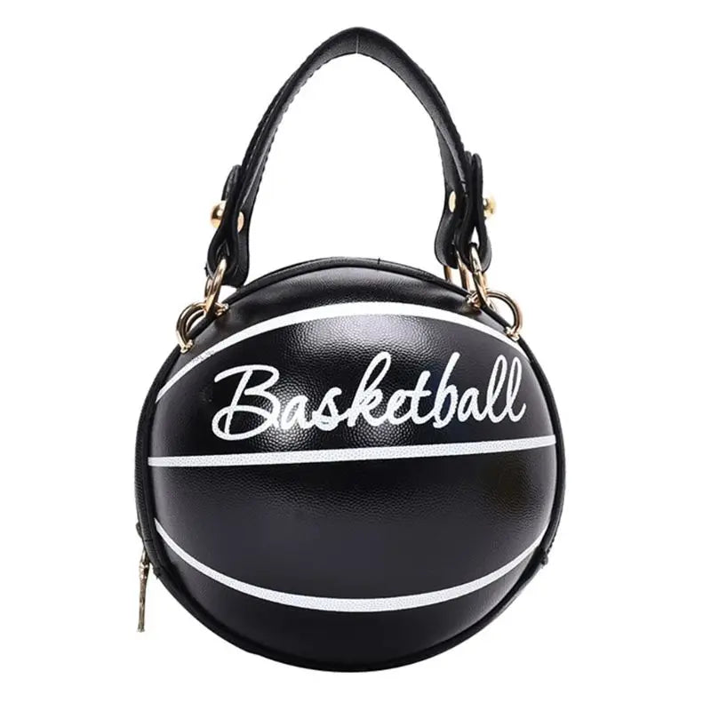 Women Bball PU Leather Shoulder Crossbody Bag Tote Chain Satchel