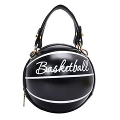 Women Bball PU Leather Shoulder Crossbody Bag Tote Chain Satchel