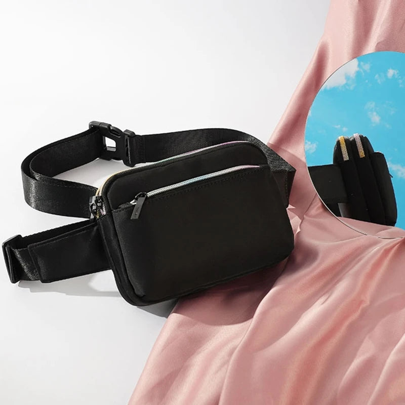 Light Sports Waist Bags Zipper Travel Pouch for Men