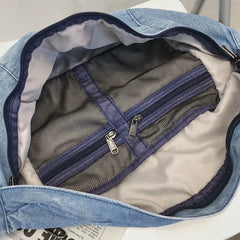 Denim Crossbody Sling Chest Bag Hip Hop Bum Travel Purse Phone Pouch