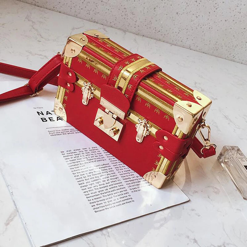 Women Box Bag Small Square Chain Shoulder Crossbody Bags