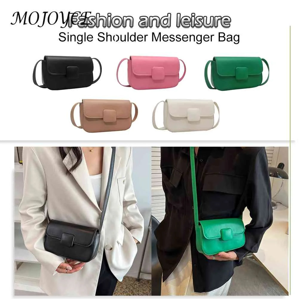 Women Candy Messenger Crossbody Bags Casual PU Leather Shoulder Tote