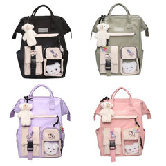 Women Candy Colors Backpacks Fancy High School Bags for Teenage Girl Travel