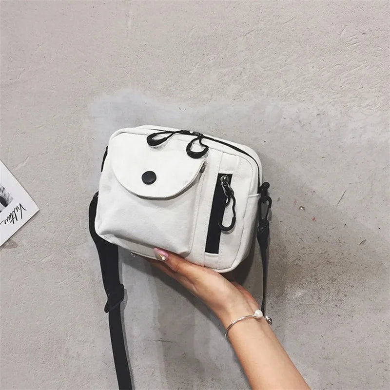 Canvas Crossbody Bag for Women Envelope Phone Wallet