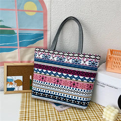Women Canvas Shoulder Bag Large Capacity Handbags Tote Bag