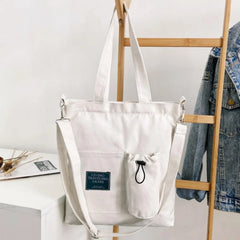 Canvas Shoulder Bag Eco Friendly Reusable Tote Shopper Large Capacity