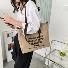 Large Capacity Women Canvas Shoulder Bag