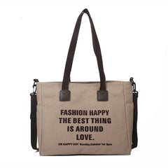 Large Capacity Women Canvas Shoulder Bag