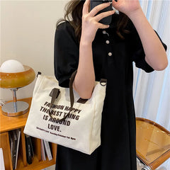 Large Capacity Women Canvas Shoulder Bag