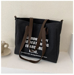 Large Capacity Women Canvas Shoulder Bag