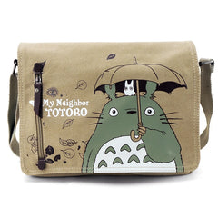 Neighbor Totoro Canvas Messenger Bag Top-handle Shoulder Sling Pack Handba