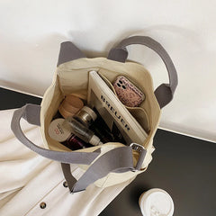 Canvas Shoulder Bag Vintage Crossbody Large Tote Bag