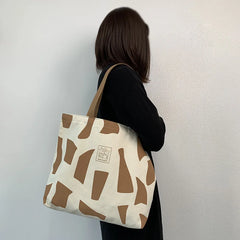 Women Canvas Shoulder Bag Ladies Casual Handbag Tote Bag Eco Friendly