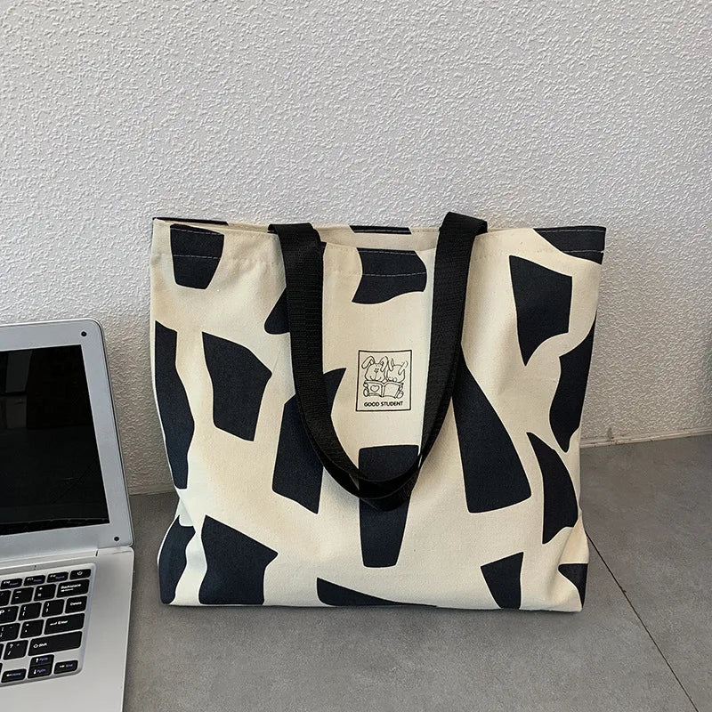 Women Canvas Shoulder Bag Ladies Casual Handbag Tote Bag Eco Friendly