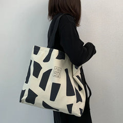 Women Canvas Shoulder Bag Ladies Casual Handbag Tote Bag Eco Friendly