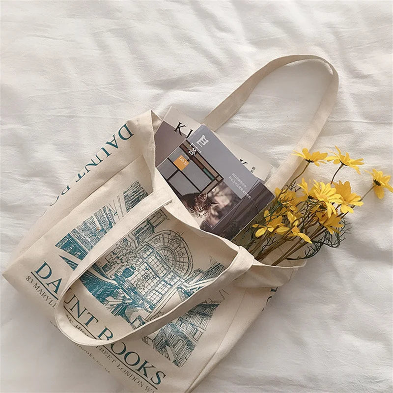 London Daunt Books Canvas Shoulder Bag