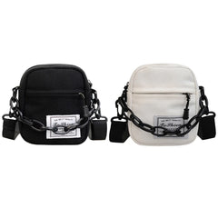 Women Canvas Shoulder Bag Small Messenger Crossbody Bags Chain Mini Phone Pouch