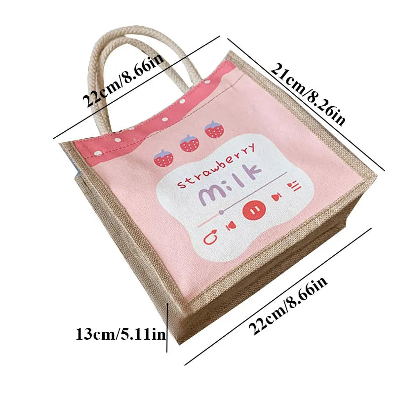 Canvas Shoulder Bag Small Cotton Handbag Casual Tote Female Vintage Messenger