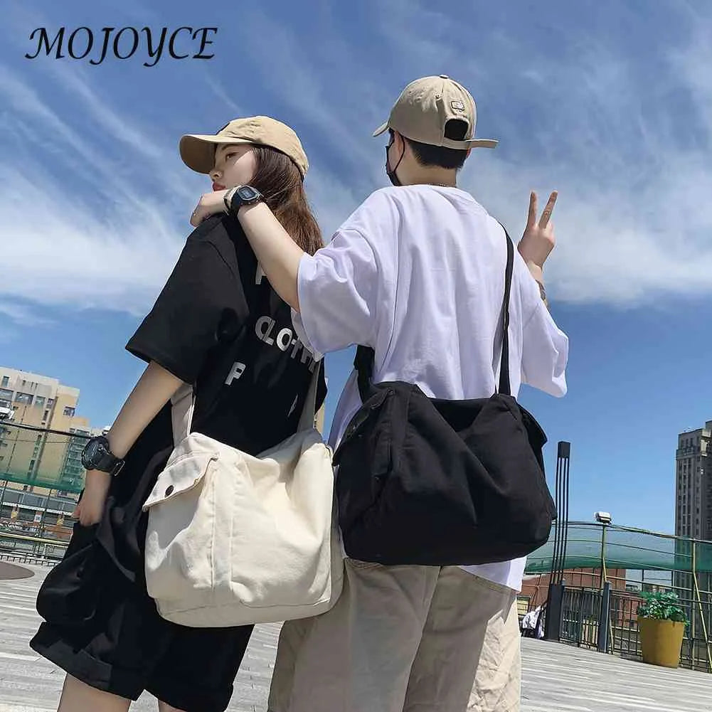 Canvas Shoulder Messenger Bag Top-Handle Handbag Tote Satchel