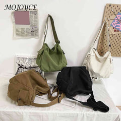 Canvas Shoulder Messenger Bag Top-Handle Handbag Tote Satchel