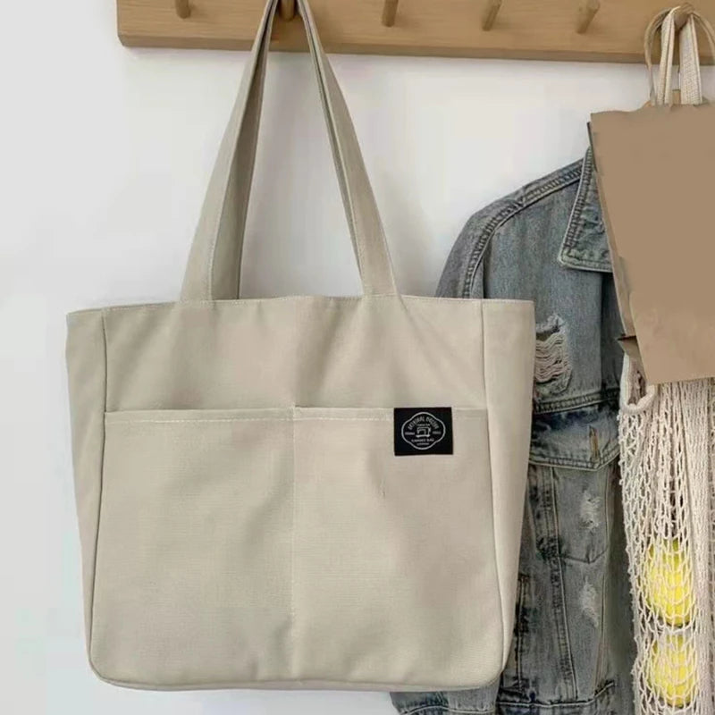 Large Capacity Women Canvas Tote Beach Bag