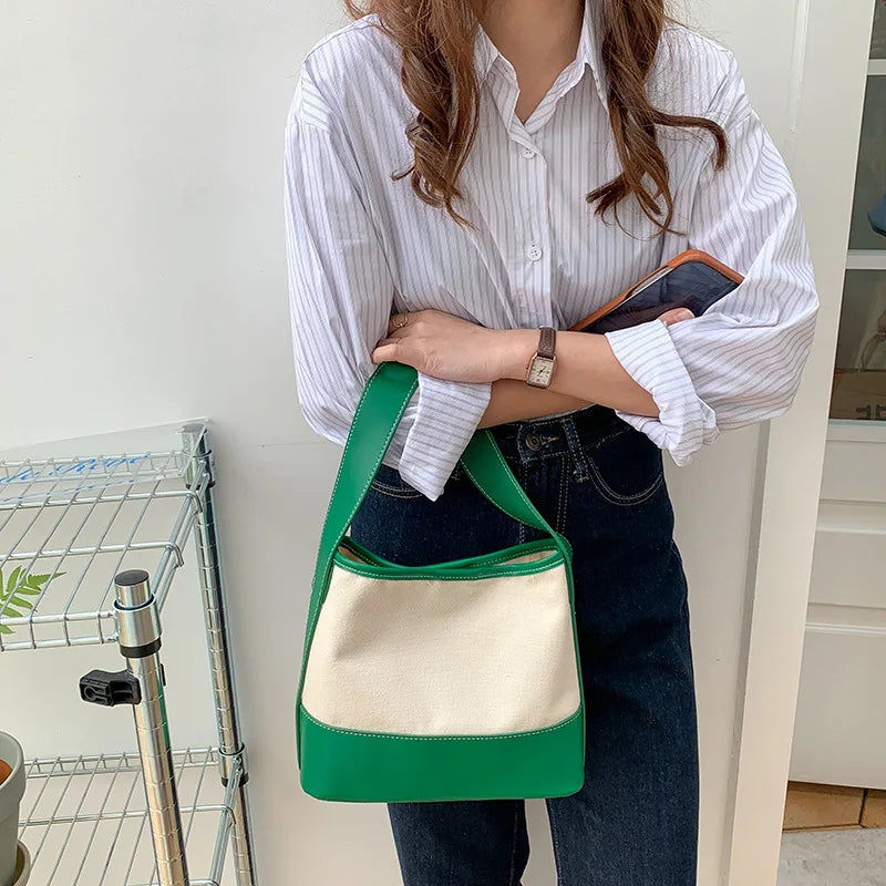Women Canvas Tote Bag Large Shopper Shoulder Bag Summer Beach Handbag