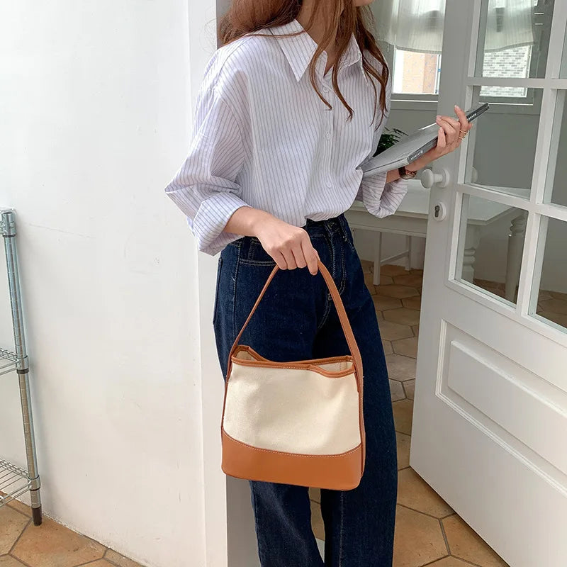 Women Canvas Tote Bag Large Shopper Shoulder Bag Summer Beach Handbag