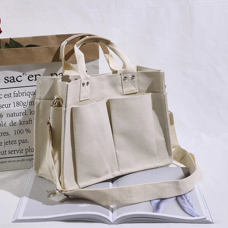 Canvas Totes Shoulder Bags Large Capacity Casual Handbag Crossbody Bags