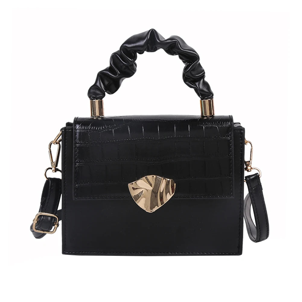 Women Casual PU Leather Shoulder Bag Solid Lady Small Crossbody