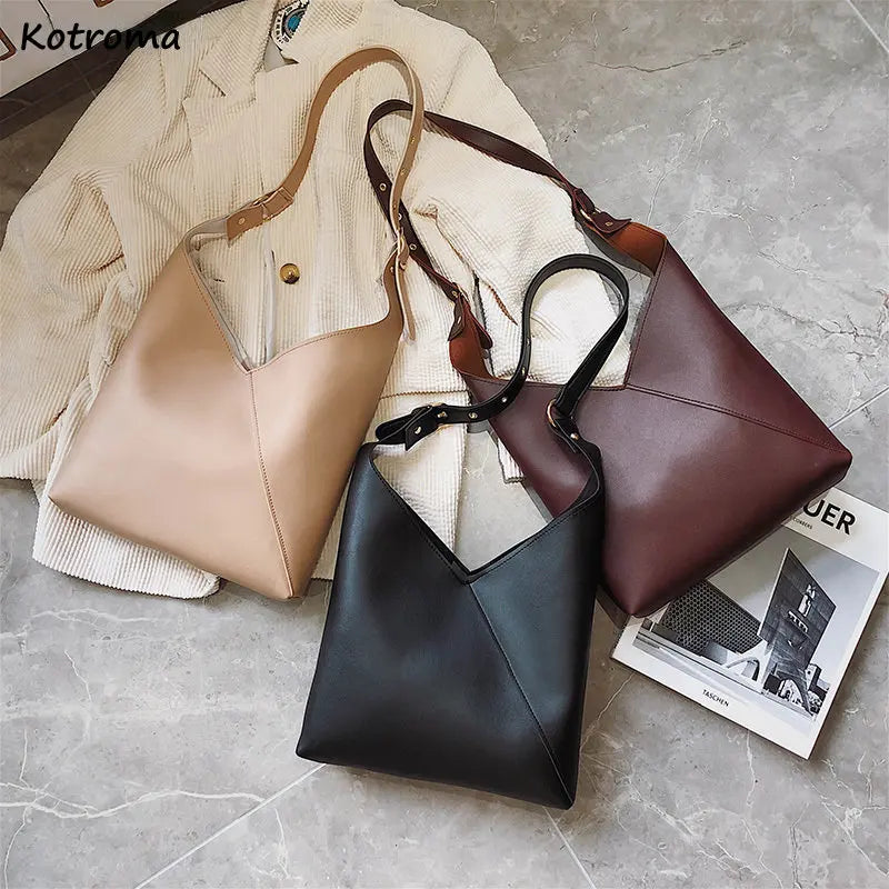 Women Casual Shoulder Bags Patchwork Ladies Daily Messenger Large Capacity Bolsa