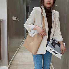 Women Casual Shoulder Bags Patchwork Ladies Daily Messenger Large Capacity Bolsa