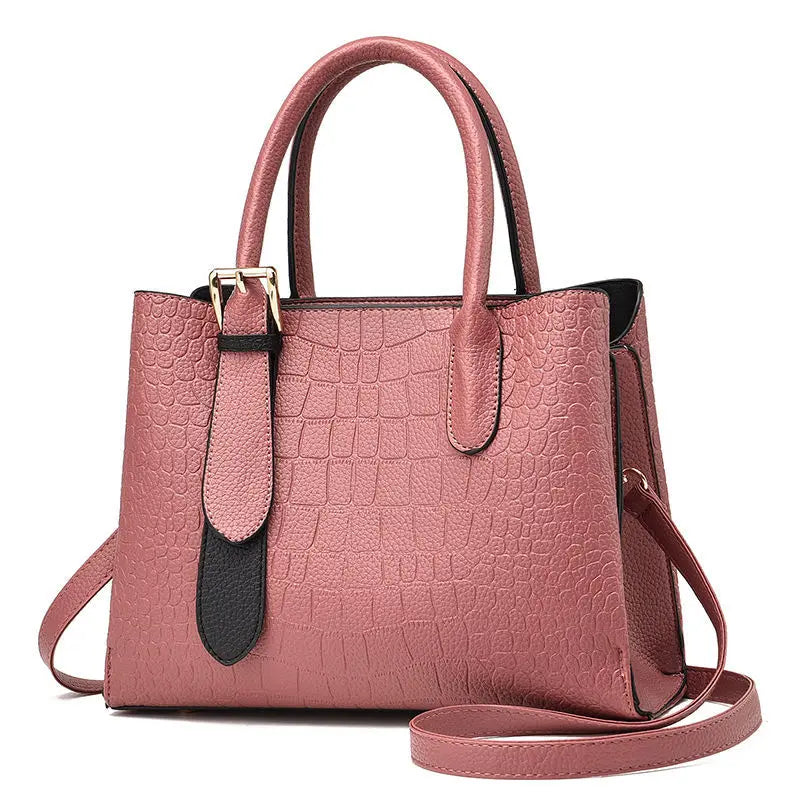 Vintage PU Leather Tote Bag for Women