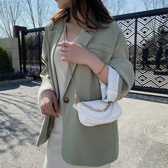 Women Chain Handbag Crocodile Pattern Travel Tote Mini Shoulder Bag