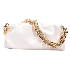 Women Cloud Shoulder Bag Light Texture Chain Dumpling Bag