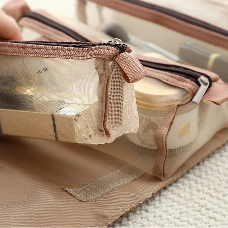 Women Cosmetic Bag 4PS Multifunction Travel Wash Bag Large Storage P