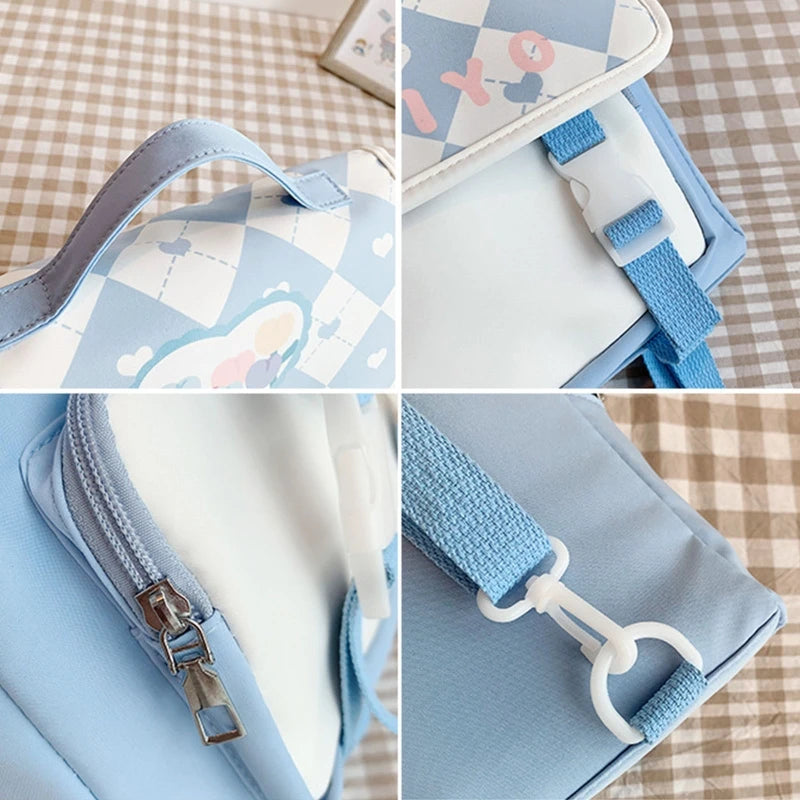 Women Convertible Shoulder Bags Ladies Daypack Travel Rucksack Casual Nylon