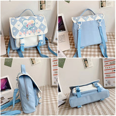 Women Convertible Shoulder Bags Ladies Daypack Travel Rucksack Casual Nylon
