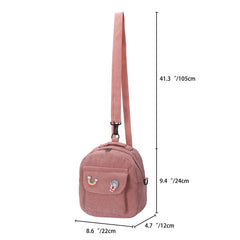 Women Corduroy Backpack Purse Convertible Casual Daypack