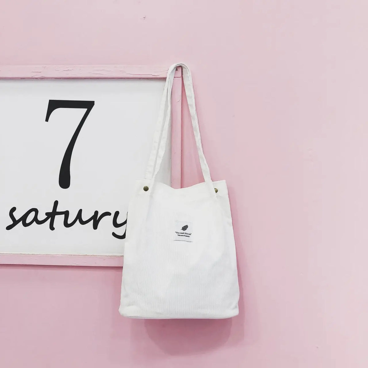 Women Corduroy Canvas Tote Handbag Female Shoulder Bags