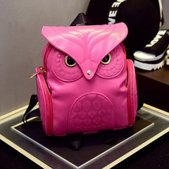 Women Owl Backpack Female PU Leather Mini Travel Handbag Rucksack Shoulder Bag