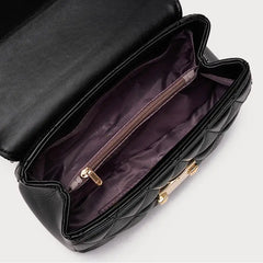 Women Crossbody Bags Small Square Bags Metal Lock Flap Bag