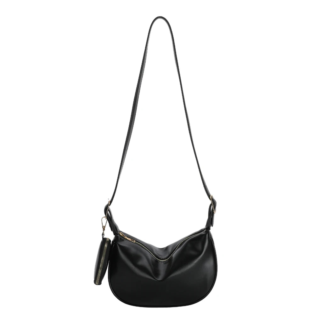 Women Crossbody Bags 2 in 1 Shoulder Handbags Sling Solid for Travel