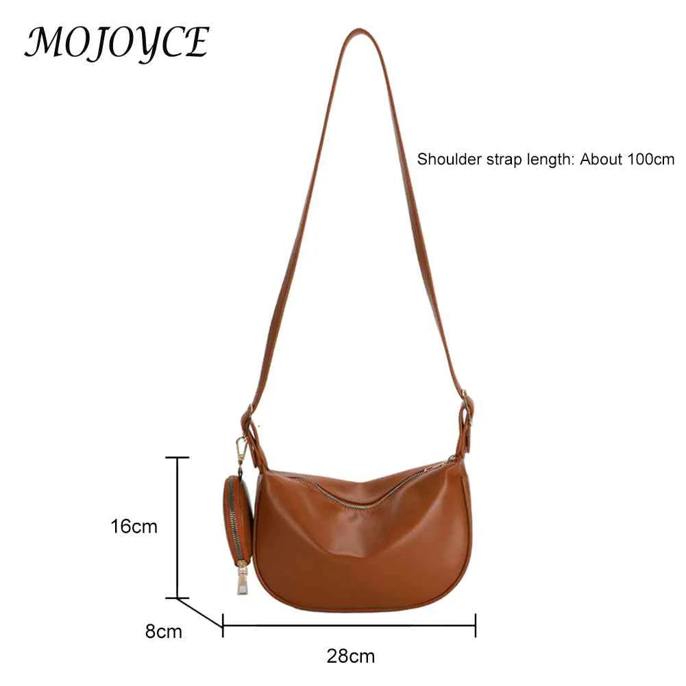 Women Crossbody Bags 2 in 1 Shoulder Handbags Sling Solid for Travel