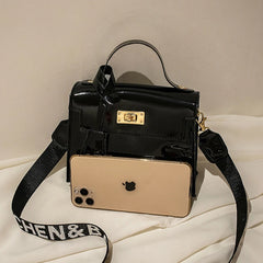 Women Crossbody Shoulder Bag Leather Kelly Small Square Bag