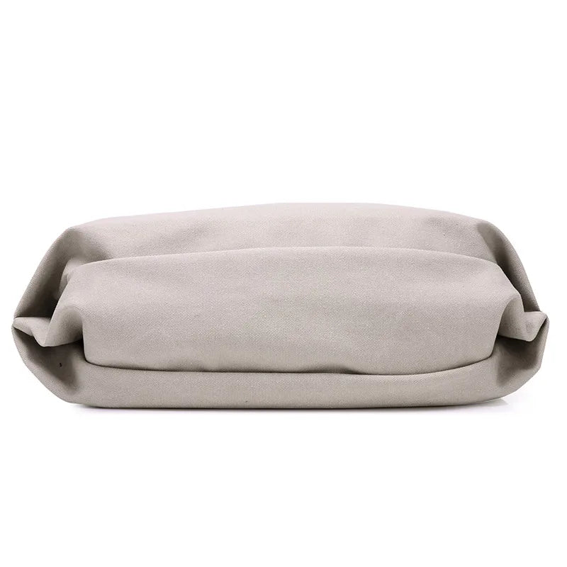 Vintage Canvas Shoulder Bag Large Capacity Handbag Casual Shopping Tote