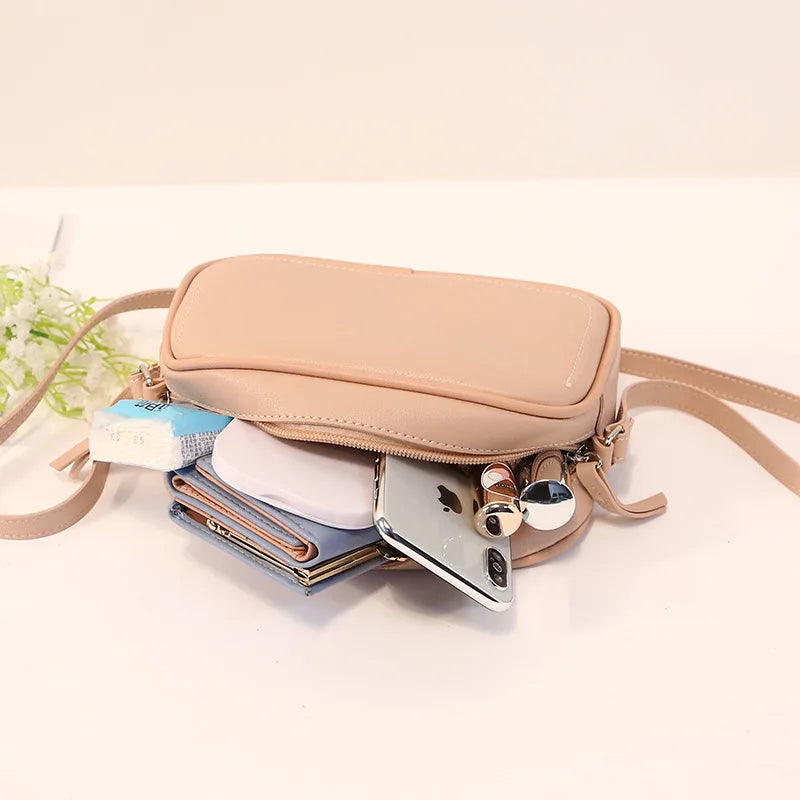 Women Vintage Crossbody PU Leather Cell Phone Shoulder Bag Messenger Bags