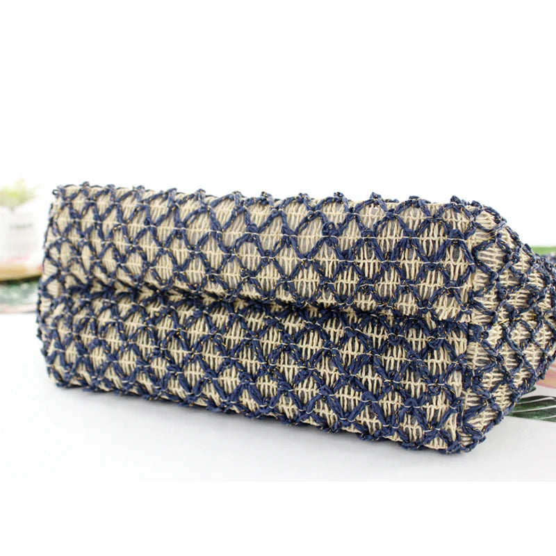 Women Weave Straw Beach Bag Large Grass Tote Handbags