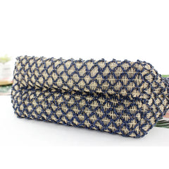 Women Weave Straw Beach Bag Large Grass Tote Handbags